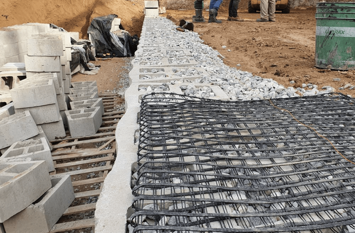 polyester uniaxial geogrid,PET uniaxial geogrid,slope reinforcement geogrid,retaining wall geogrid